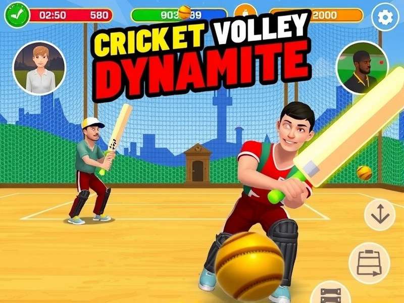 Cricket Volley Dynamite Game Screenshot